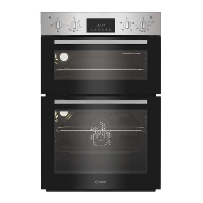 Indesit Built-In Double Oven - Inox | DII10DIX