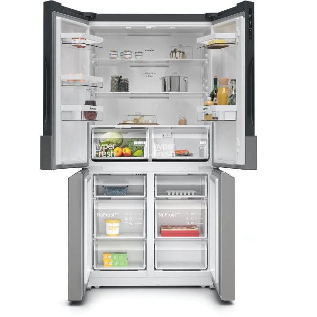 Siemens Fridge Freezer 4 Door - Brushed Steel | KF96NVPEAG - Image 2