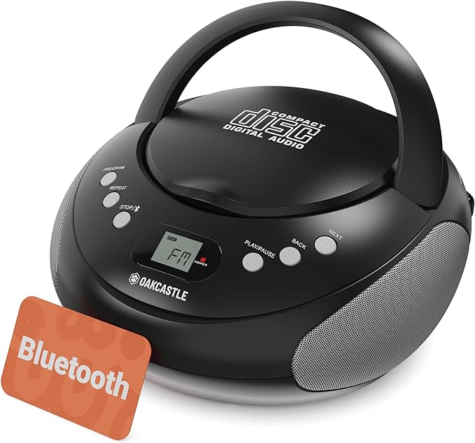 Oakcastle CD250 Portable CD Boombox - Black | 1000002945 Oakcastle CD250 Portable CD Boombox - Black | 1000002945