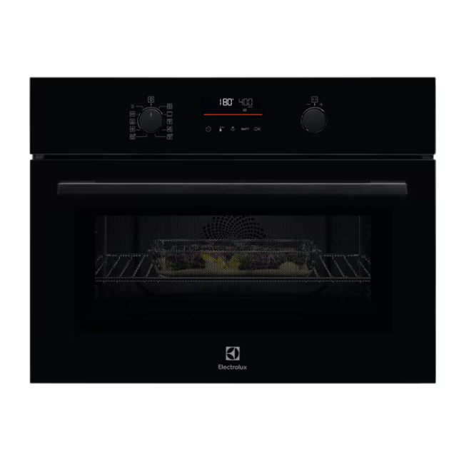 Electrolux 600 CombiQuick Microwave and Built-in Oven - Black | EVLDE46GK - Image 1