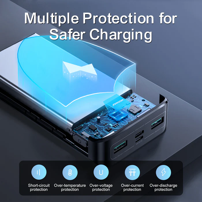 Joyroom 22.5w Fast Charging Power Bank 20000mah - Black | HL-PB192 - Image 8