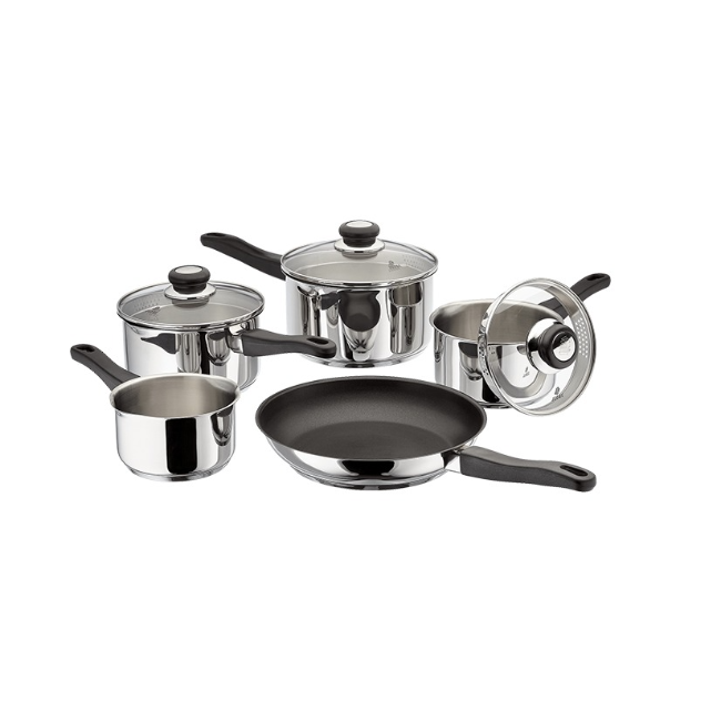 Judge 5 Piece Saucepan Set | Stainless Steel | J3C1