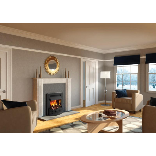 Danville Black Optimyst Electric Fire Inset | DNV20BL - Image 2
