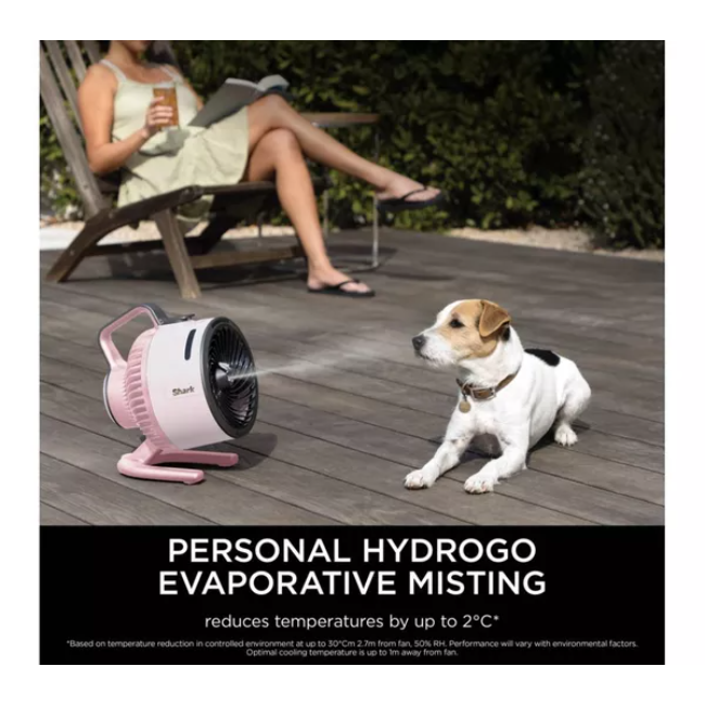 Shark FlexBreeze HydroGo Misting Fan | Ballet Pink | FA050UKPK - Image 5