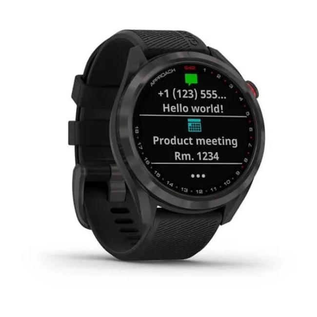 Garmin Approach S42 Gunmetal Golf Watch - Black | 010-02572-00 - Image 3