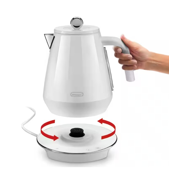 Delonghi 1.7L Eclettica Special Tea Kettle | White | KBY3011.W - Image 8