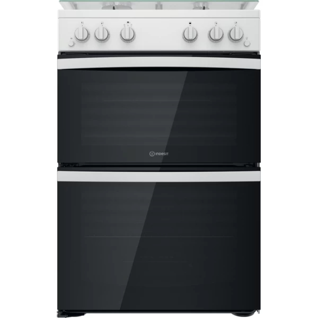 Indesit 60cm Freestanding Gas Cooker with 4 Burner Hob - White | ID67G0MCW/UK Indesit 60cm Freestanding Gas Cooker with 4 Burner Hob - White | ID67G0MCW/UK