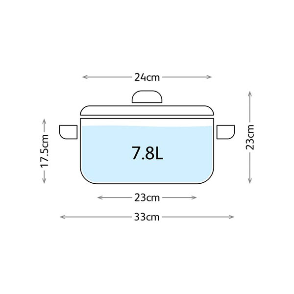 Judge Horwood 24cm Stockpot, 7.8L, Black | JH45 - Image 4