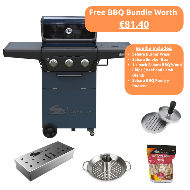 Sahara 3 Burner Gas BBQ | X350IR-ST