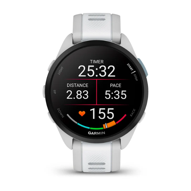 Garmin Forerunner 165 Smart Watch - Mist Grey and Whitestone | 010-02863-21 - Image 2