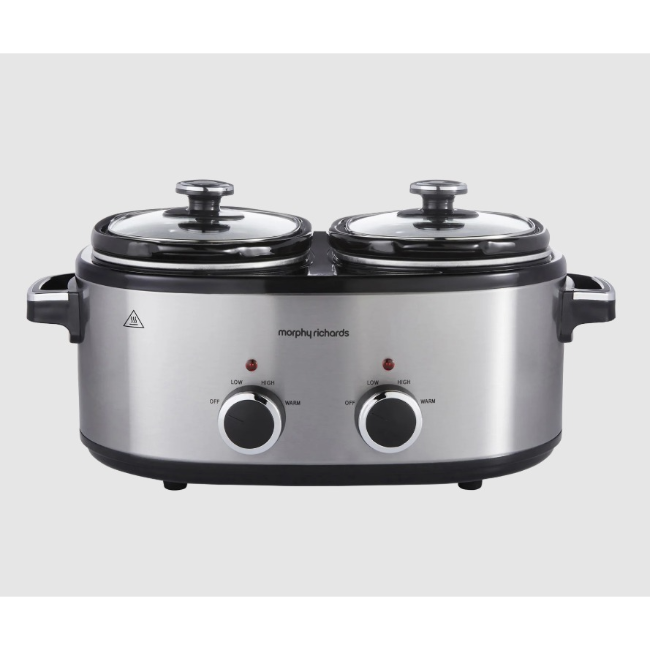 Morphy Richards 3.8L DuoServe Double Pot Slow Cooker | 462000 - Image 7