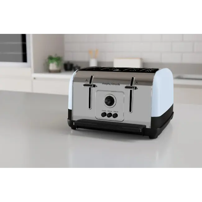 Morphy Richards Venture 4 Slice Toaster | Duck Egg Blue | 240136 - Image 2