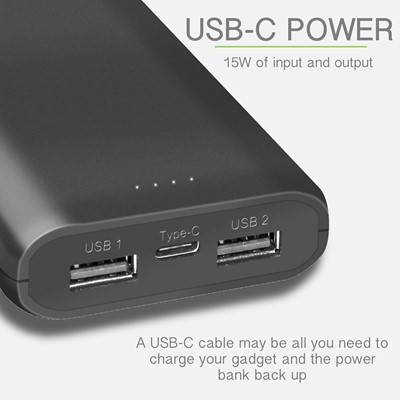 Techcharge Triple Port Powerbank 12000ma | TC1714 - Image 5
