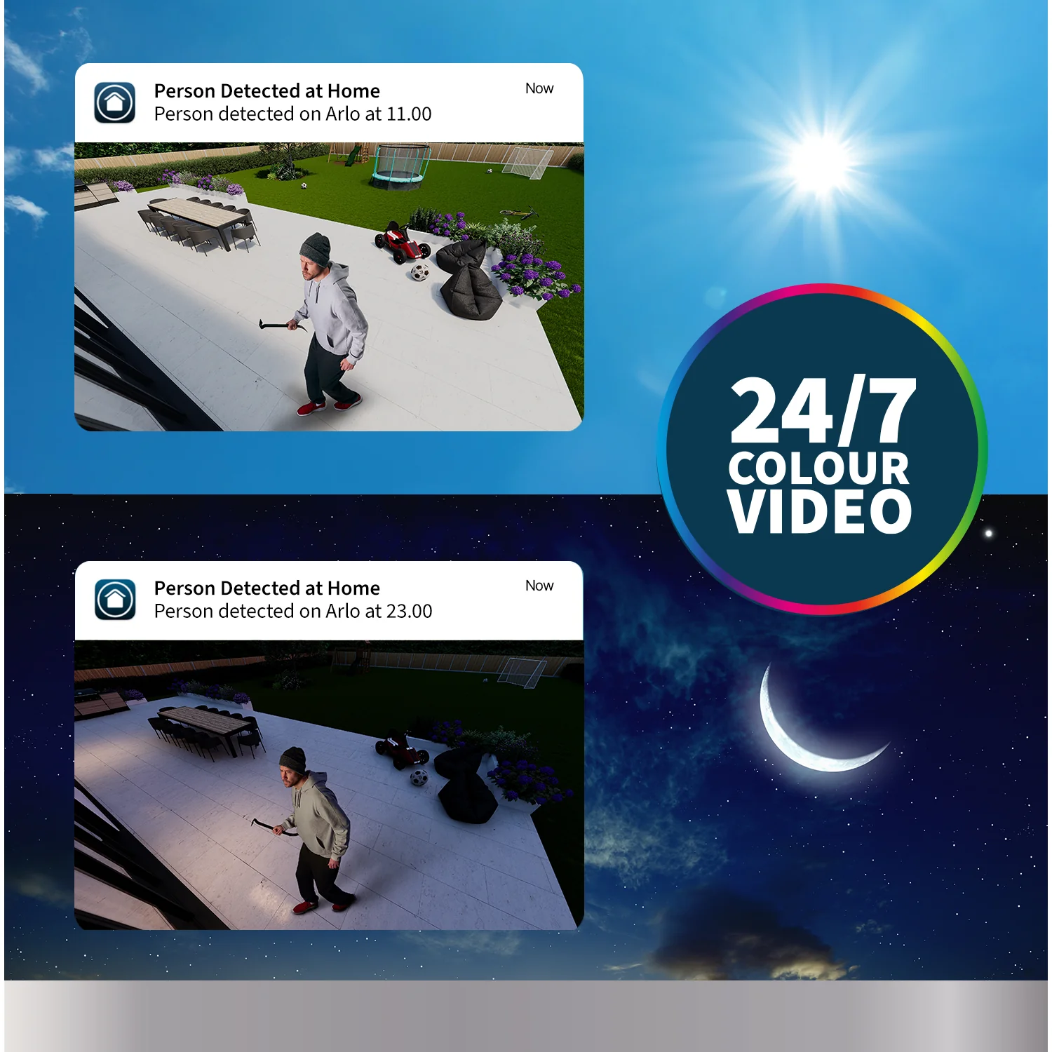 Arlo Pro 3 Floodlight Outdoor Security Camera 1 Pack - White | FB1001100EUS - Image 4