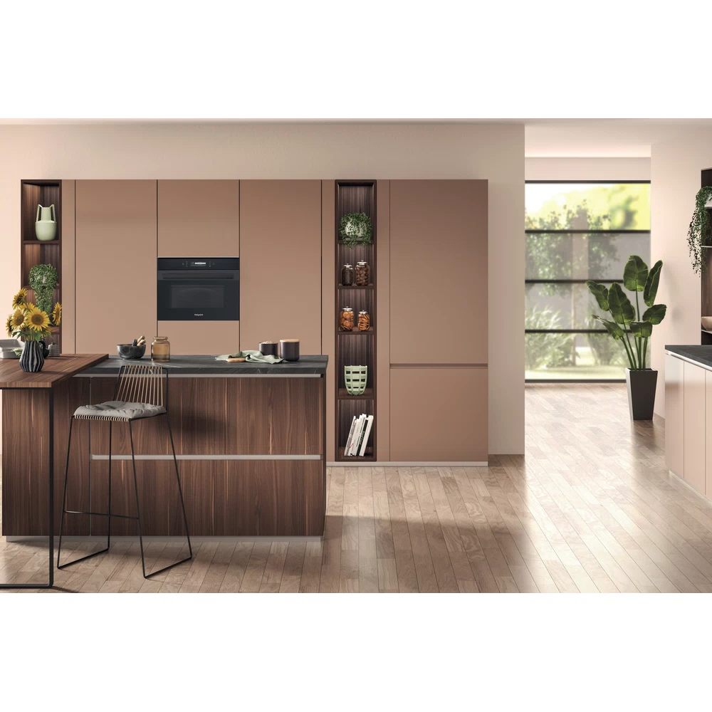 Hotpoint Built-in Microwave Combi Oven - Black Steel | MP996BMH - Image 4