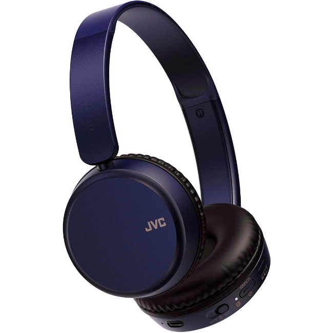 JVC Deep Bass On-Ear  Wireless Headphones - Navy | HAS36WA JVC Deep Bass On-Ear  Wireless Headphones - Navy | HAS36WA
