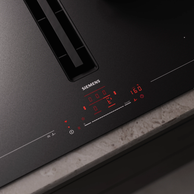 Siemens IQ700 Induction Hob with Integrated Ventilation System - Matt Black | EX81AHL26E - Image 3