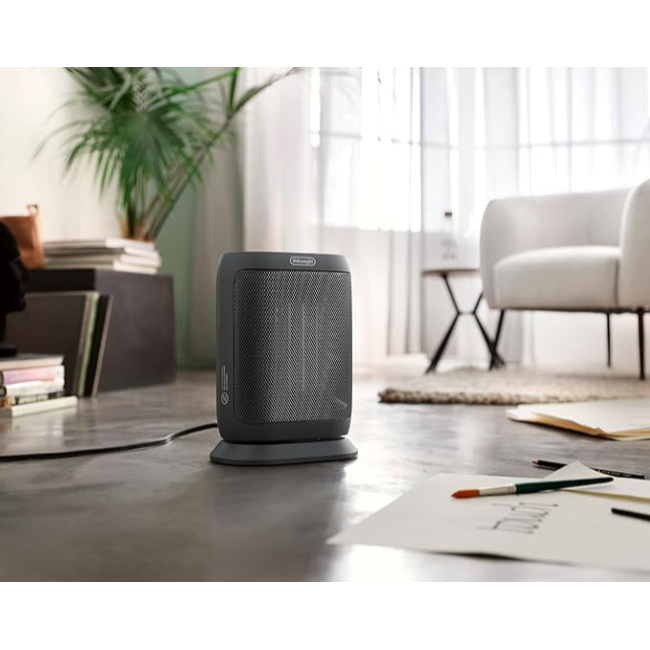 Delonghi Capsule You & Me Ceramic Heater | Oscillating Fan | Dark Grey | HFXR40T20.G - Image 7