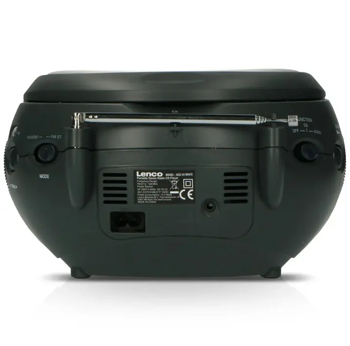 Lenco SCD-24 FM Radio With CD Player | White | SCD-24-WHITE - Image 5