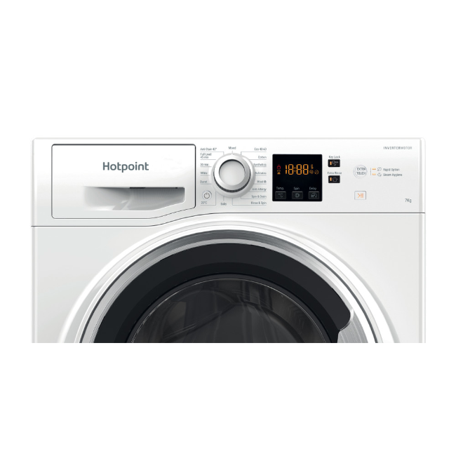 Hotpoint Anti-Stain Washing Machine 7kg - White | NSWE7469WSUK - Image 3