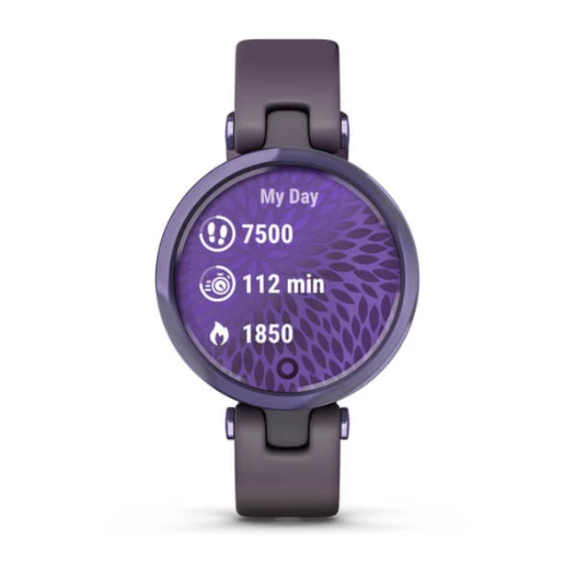 Garmin Lily Sport Midnight Orchid Bezel with Deep Orchid Case & Silicone Band Smartwatch | 49-GAR-010-02384-12 - Image 4