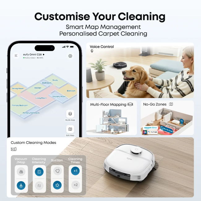 Eufy Omni C28 Robot Vacuum - White | T211AV20 - Image 12