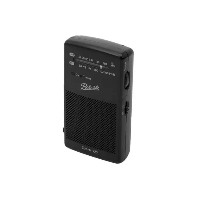 Roberts Sports 925 Pocket Radio | Black | SPORTS925