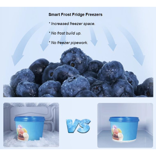 Powerpoint Fridge Freezer - White | P65473MSFWE - Image 3
