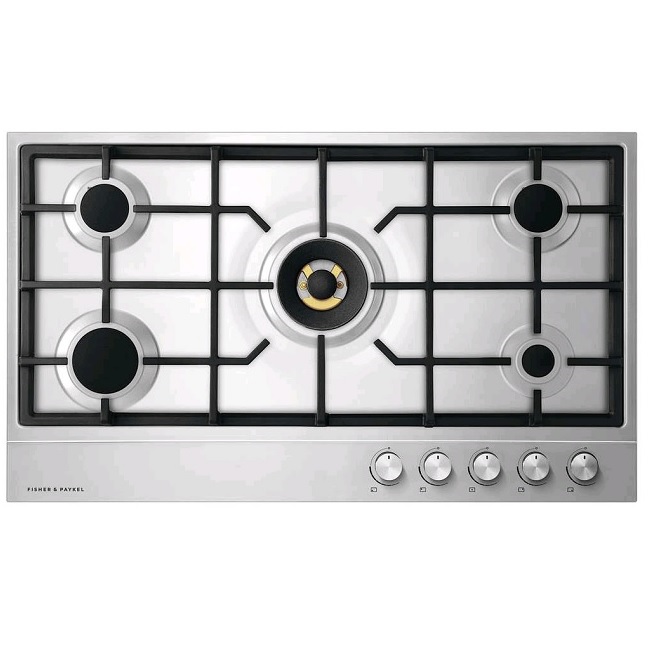 Fisher & Paykel 90cm Stainless Steel Gas Hob | CG905DLPX1 Fisher & Paykel 90cm Stainless Steel Gas Hob | CG905DLPX1