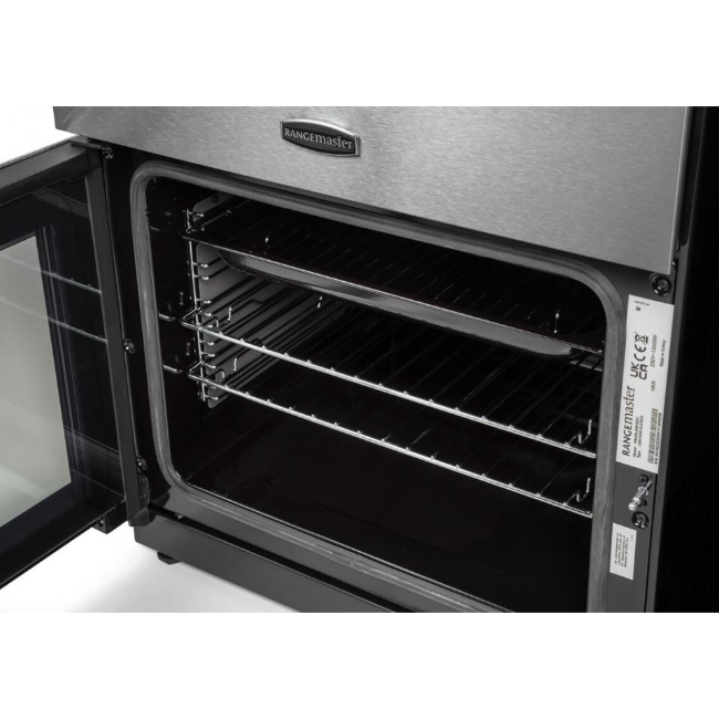 Rangemaster 60cm Professional+ Induction Cooker Stainless Steel with Chrome trim | PROPL60EISS/C - Image 3 Rangemaster 60cm Professional+ Induction Cooker Stainless Steel with Chrome trim | PROPL60EISS/C - Image 3