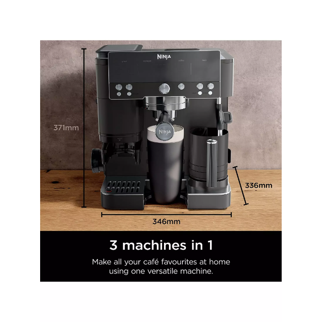 Ninja Luxe Café Premier Espresso Machine | Black | ES601UKBK - Image 3