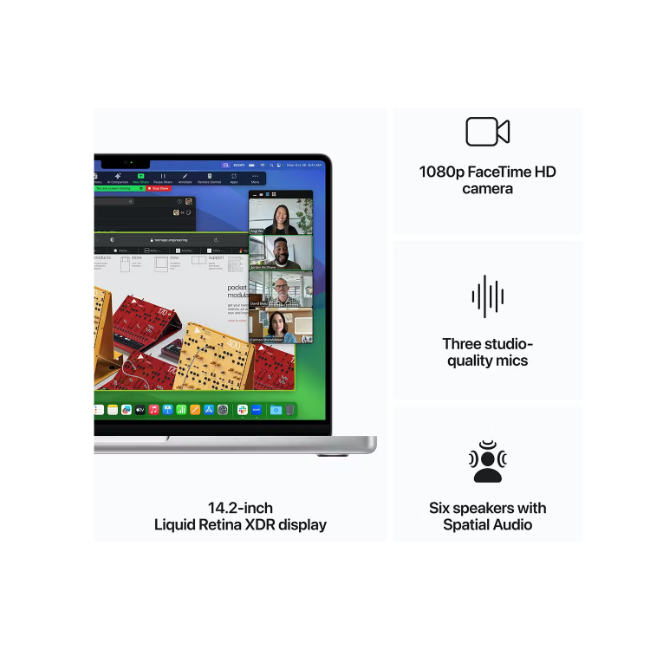 Apple 14" Macbook Pro M3 10Core GPU | 8GB Ram & 1TB SSD | Silver | MR7K3B/A - Image 6