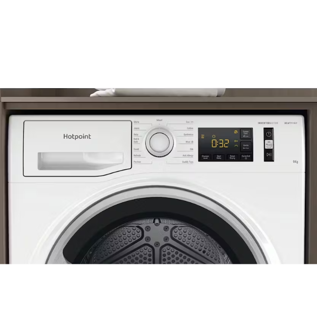 Hotpoint 9kg Heatpump Dryer - White | NTSM1192SKUK - Image 5