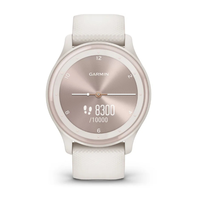 Garmin Vivomove Sport Smart Watch - Ivory & Peach Gold | 010-02566-01 - Image 4