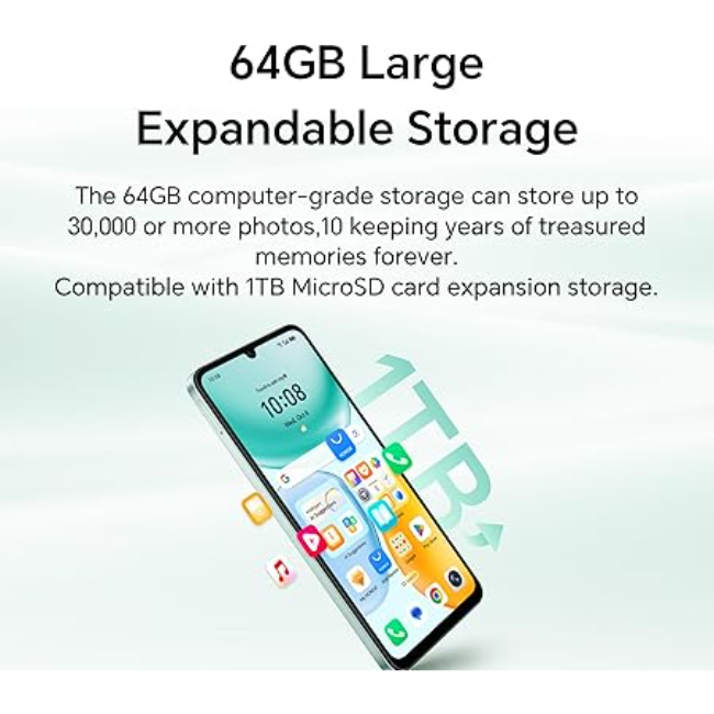 Honor X5c Plus 4+128g Phone - Midnight Black | 5109BYFH - Image 5