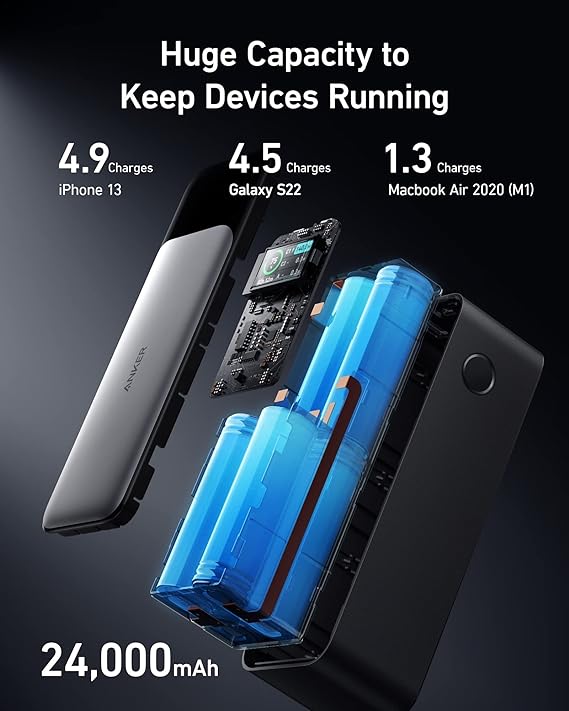 Anker 737 3-in-1 Power Bank 140W 24,000mAh - Black | A1289011 - Image 4