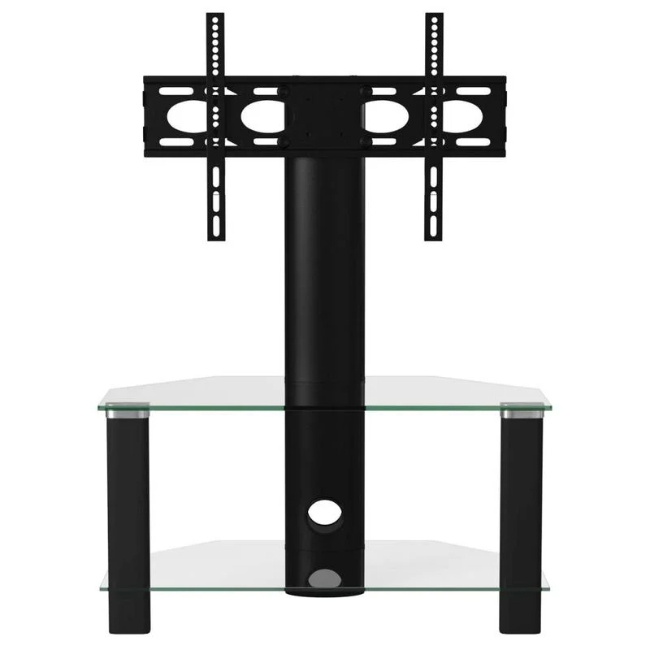 Alphason Century Cantilever Corner TV Stand 800 Up To 55 – Black Legs & Clear Glass Alphason Century Cantilever Corner TV Stand 800 Up To 55 – Black Legs & Clear Glass