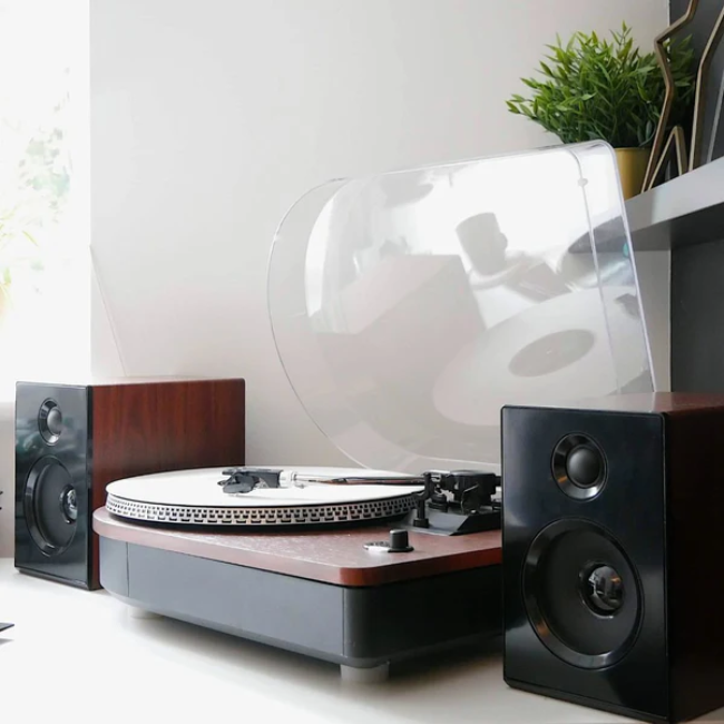 Steepletone Camden Luxury Record Player with Bluetooth - Teak | CAMDEN2XPTEAK - Image 5