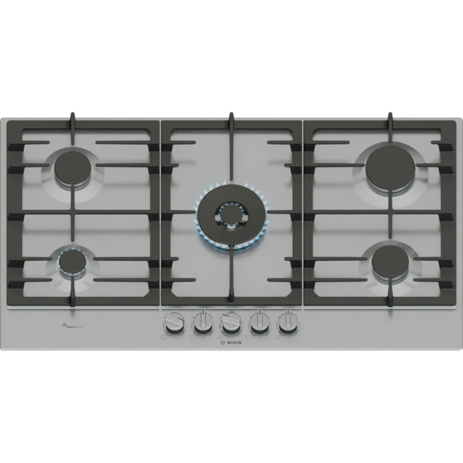 Bosch Series 6 Gas Hob - Stainless Steel | PCR9A5I90