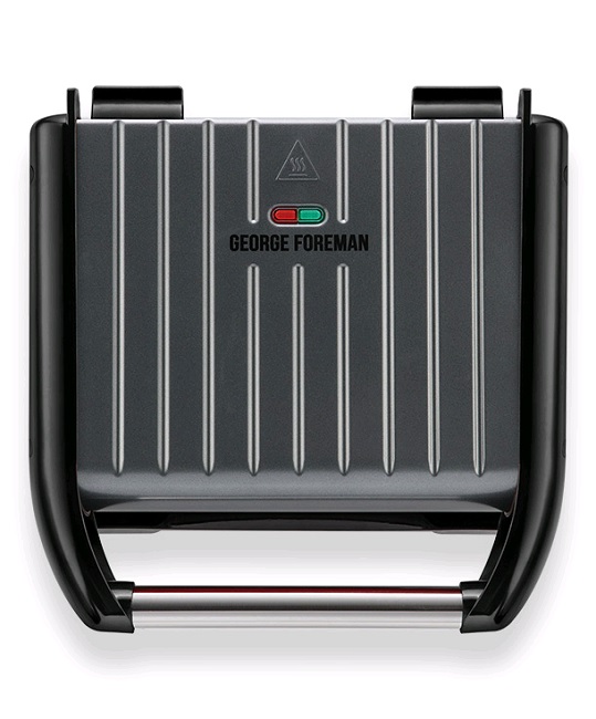 George Foreman Steel Grill Grey | Medium 25041 George Foreman Steel Grill Grey | Medium 25041
