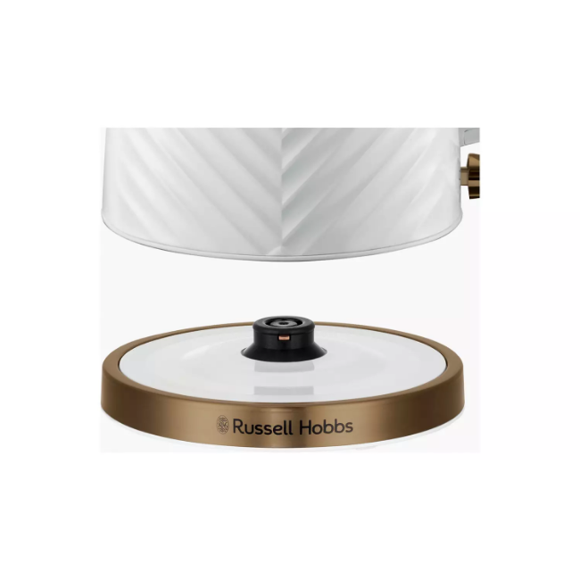 Russell Hobbs Groove Kettle 1.7L - White| 26381 - Image 5