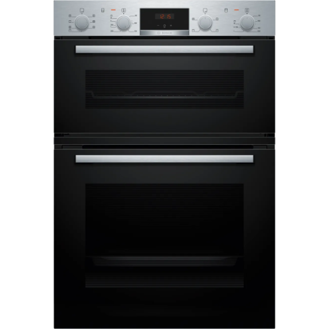Bosch Series 4 Built-in Double Oven - Brushed Steel | MBA533BS3B