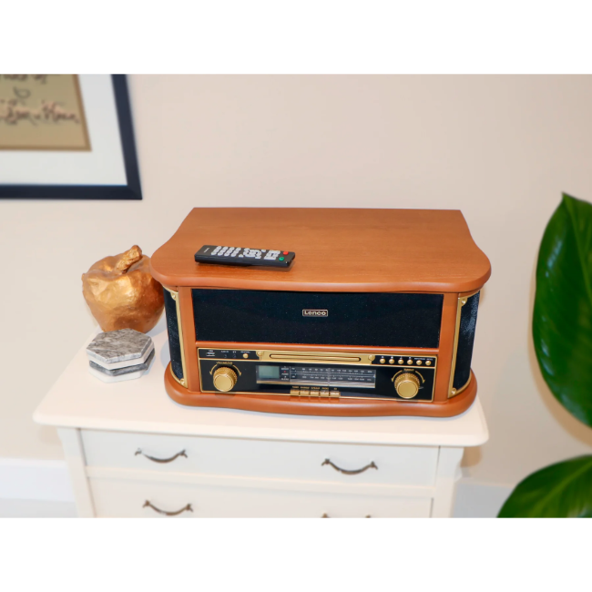 Classic Phono Retro Turntable - 8 In1 - Wood | TCD-2551WD - Image 14