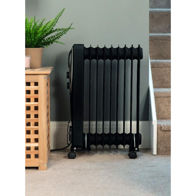 Russell Hobs Oil Radiator 2kw | Black | RHOFR5002B - Image 6