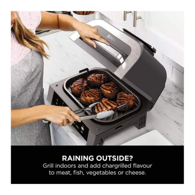 Ninja 6-In-1 Indoor Grill And Air Fryer - Grey/Silver | DG551UK - Image 8