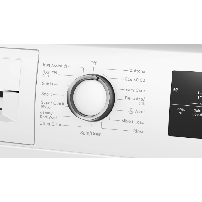 Bosch Series 4 Washing Machine 1400p 9kg - White | WAN28255GB - Image 2