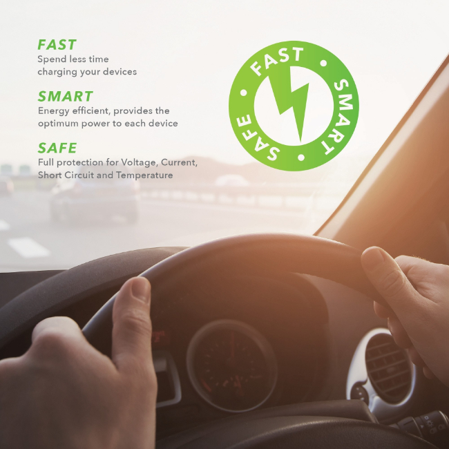 VELD Super Fast Car Charger 48W - 2 Port USB/C | VC48DG - Image 9