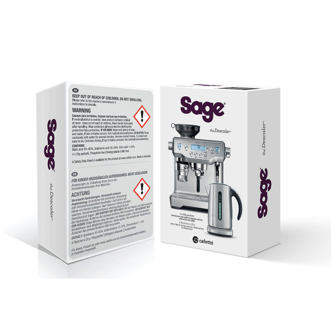 Sage Kettle & Coffee Machine Descaler 4 Pack | SES007NEU0NEU1 Sage Kettle & Coffee Machine Descaler 4 Pack | SES007NEU0NEU1