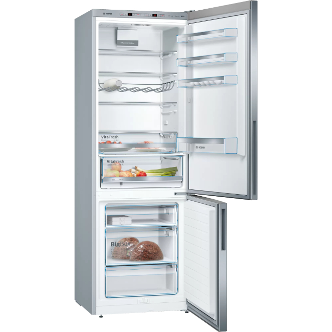 Bosch Serie 4 Tall Low Frost Fridge Freezer 70/30 Stainless Steel | KGE49AICAG Bosch Serie 4 Tall Low Frost Fridge Freezer 70/30 Stainless Steel | KGE49AICAG
