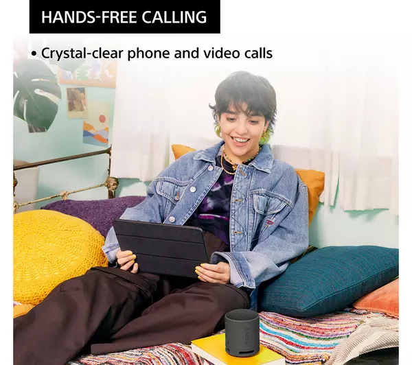 Sony Compact Portable Bluetooth Speaker - Blue | SRSXB100L - Image 5